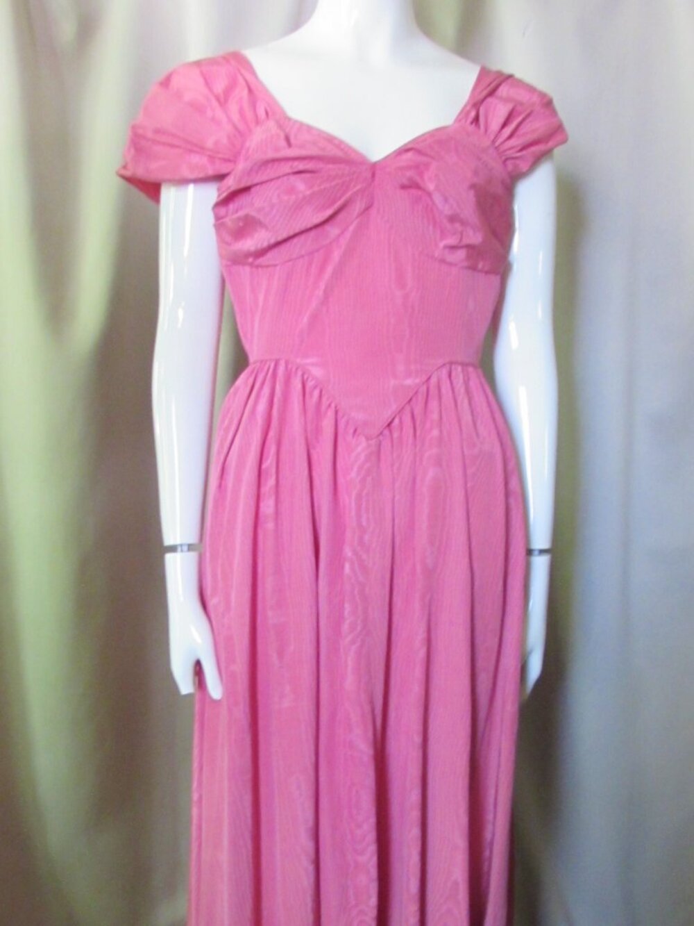 1950 Era Mary Muffit Peony Pink Formal Gown